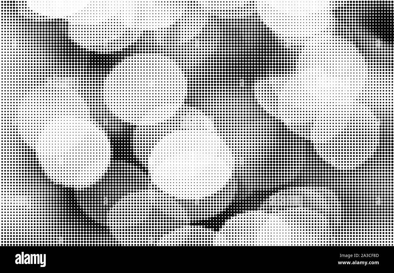 Halftone dots vector texture background. Lighting bokeh effect. Monochrome color spots. Stock Vector