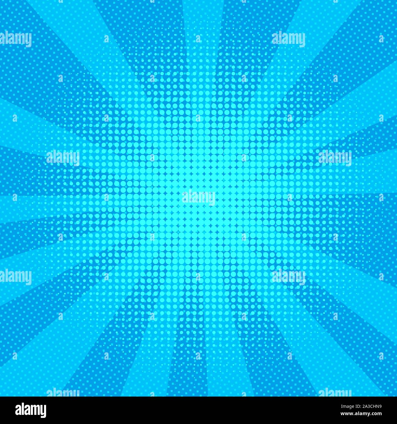 Explosion vector illustration. Retro pop art background with dots ...