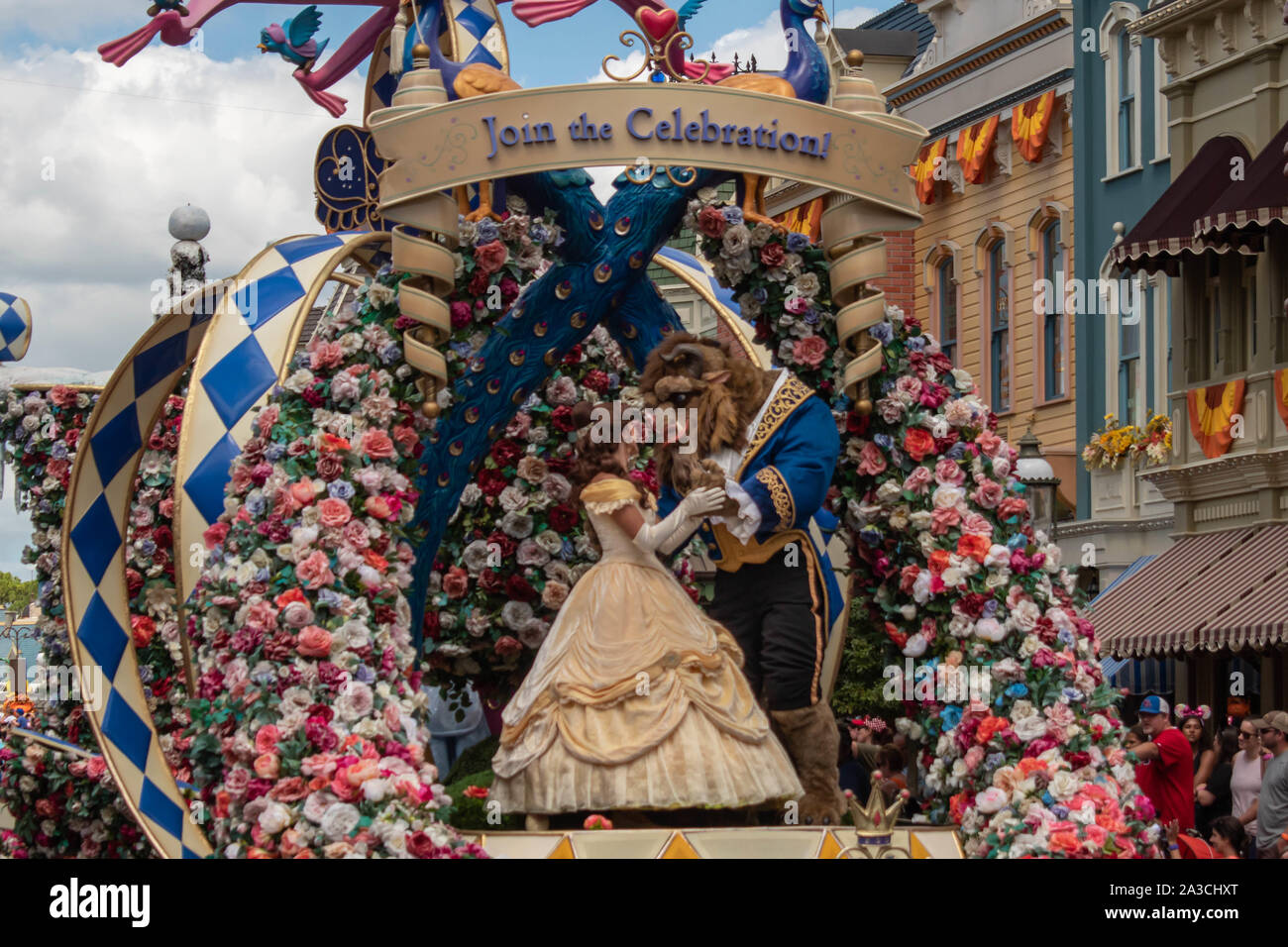 Orlando, Florida. September 23, 2019. Beauty and the Beast in Festival