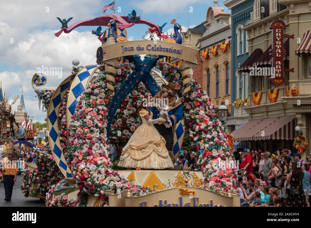 Orlando, Florida. September 23, 2019. Beauty and the Beast in Festival