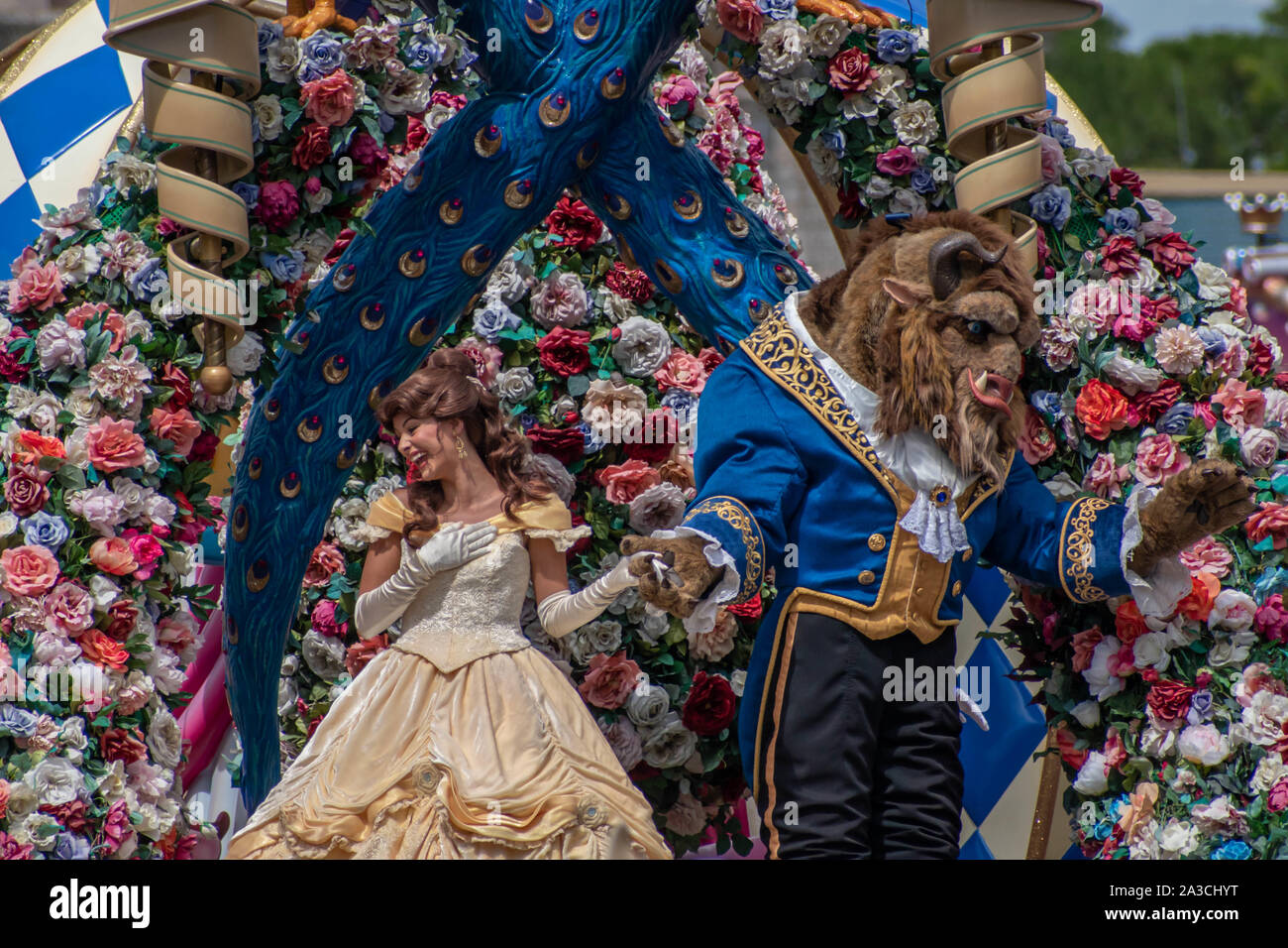 Orlando, Florida. September 23, 2019. Beauty and the Beast in Festival