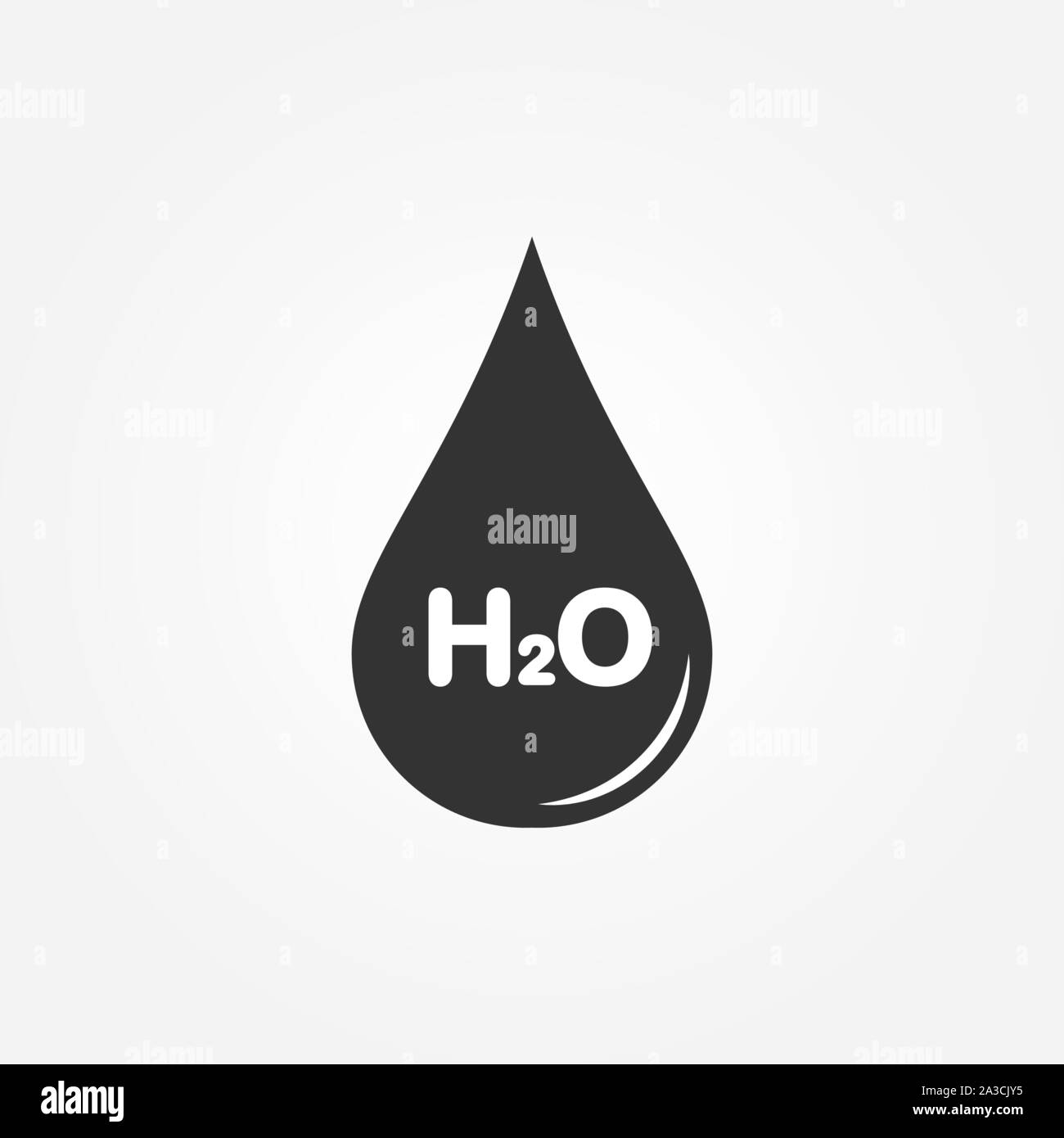 icon drops to the formula water. Flat design Stock Vector Image & Art ...