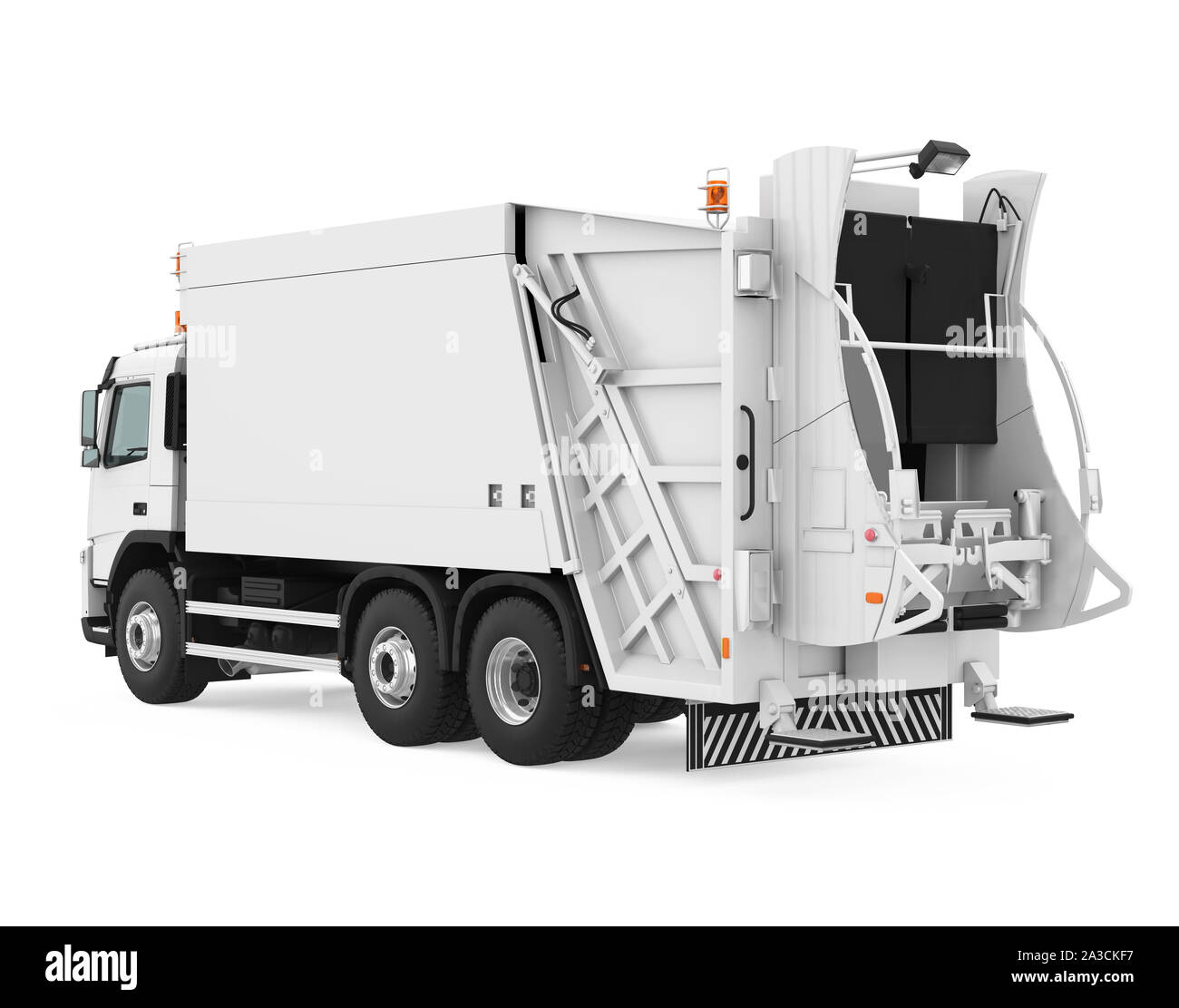 Garbage Truck Isolated Stock Photo Alamy