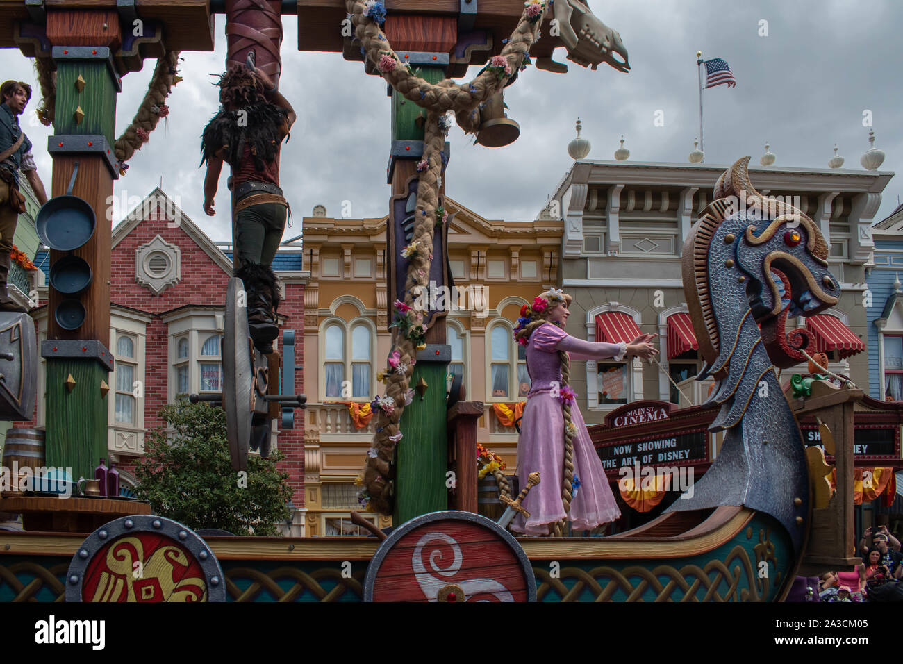 Orlando, Florida. September 25, 2019. Rapunzel  in Disney Festival of Fantasy Parade  at Magic Kigndom Stock Photo