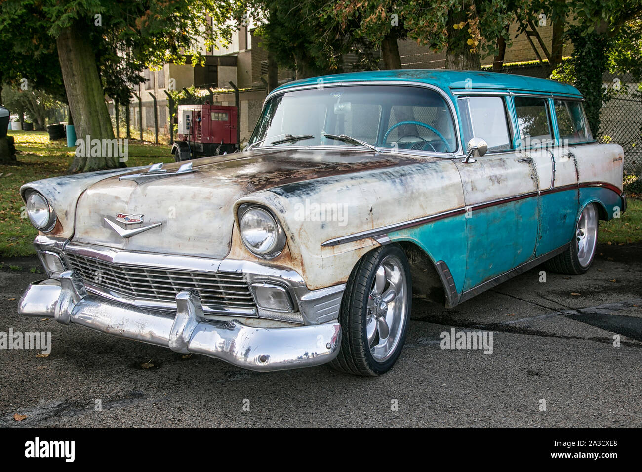 1950s Chevrolet Chevy Station wagon Stock Photo