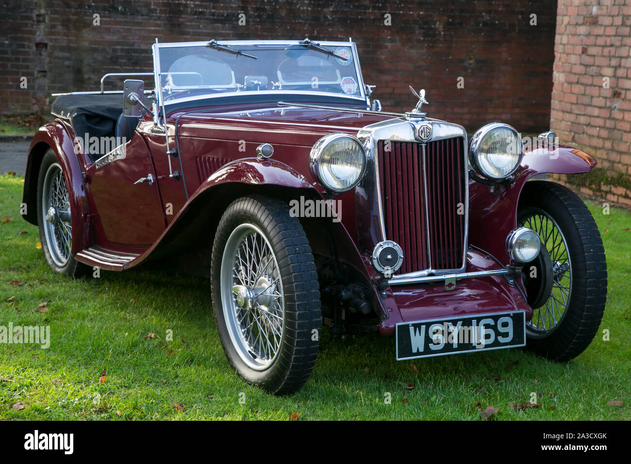 1945 -1949 MG TC at the Bicester Heritage Sunday Scramble on 6th October 2019 Stock Photo