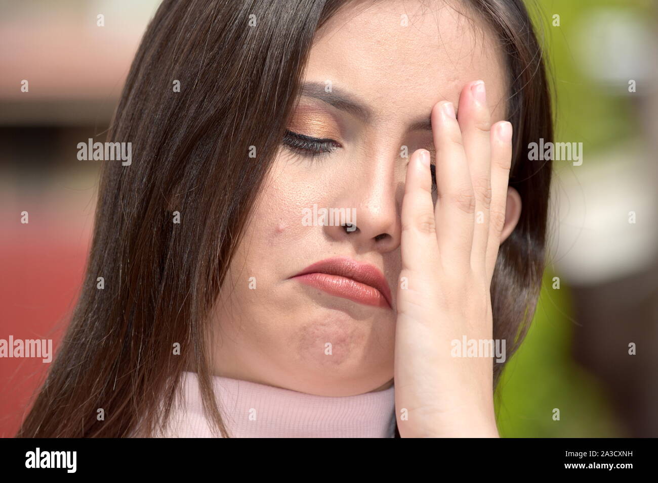 An A Crying Young Female Stock Photo