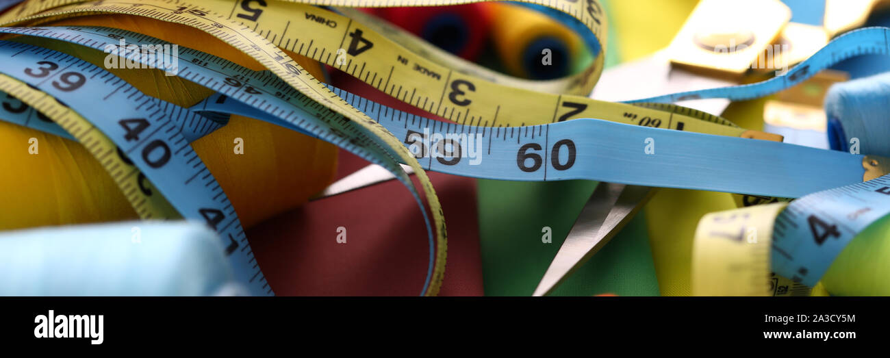 Tailoring measuring device Stock Photo