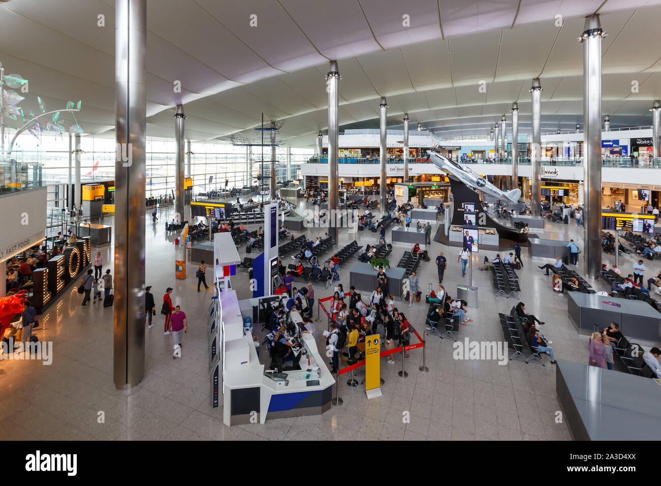 London, United Kingdom – July 10, 2019: Terminal 2 of London Heathrow ...