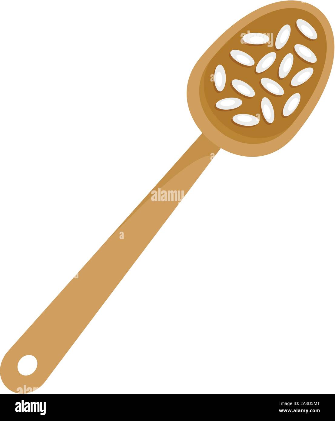 Grain of rice macro Stock Vector Images - Alamy