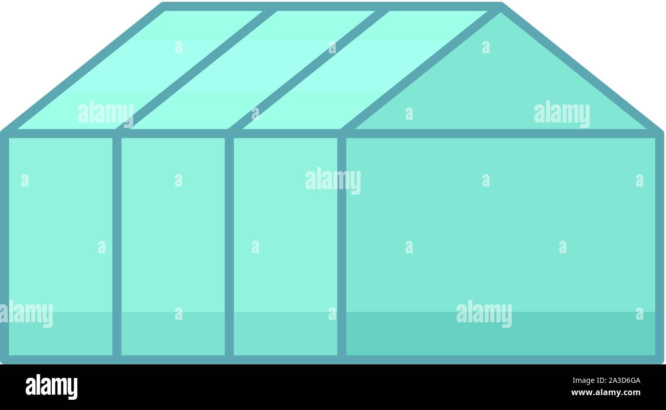 Home greenhouse icon. Flat illustration of home greenhouse vector icon ...
