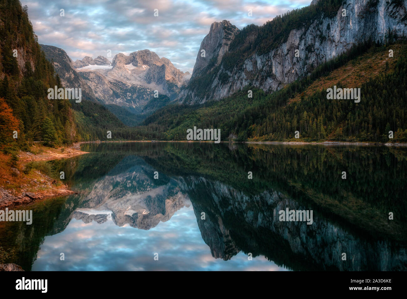 Lake Gosau, Upper Austria, Gmunden, Austria, Europe Stock Photo