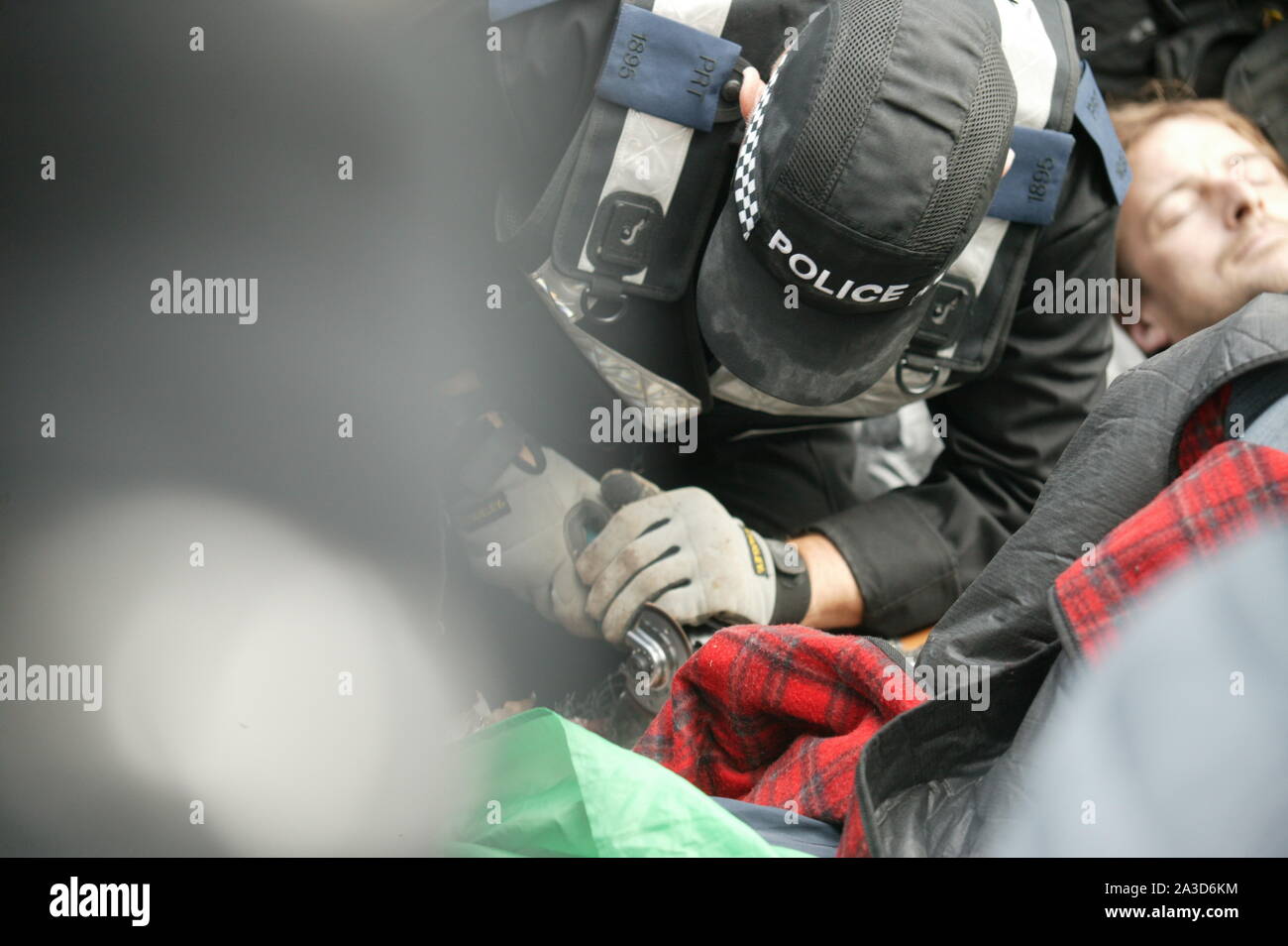 LONDON, UNITED KINGDOM. 07th Oct 2019, Extinction Rebellion bring central London to a standstill, to highlight climate change. © Martin Foskett/Knelstrom Ltd/Alamy Live News Stock Photo