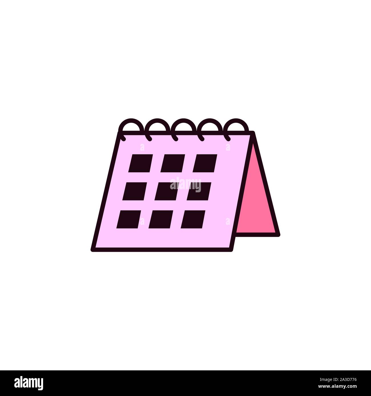 calendar reminder on white background vector illustration desing Stock ...