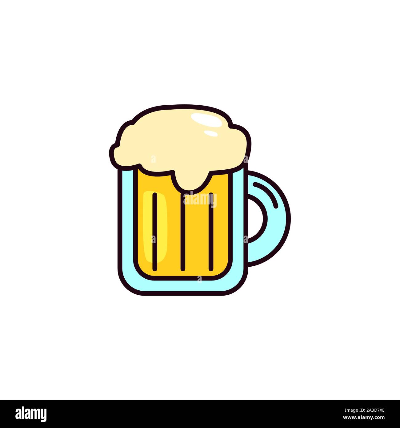 Mug beer icon in cartoon Cut Out Stock Images & Pictures - Page 2 - Alamy