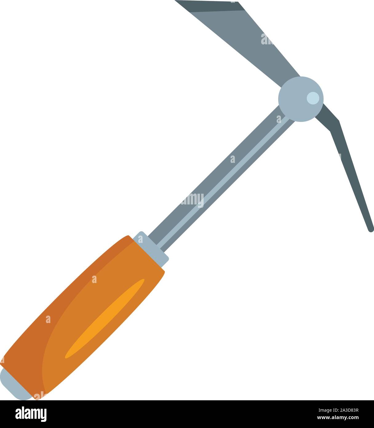 Hand shovel dig icon. Flat illustration of hand shovel dig vector icon