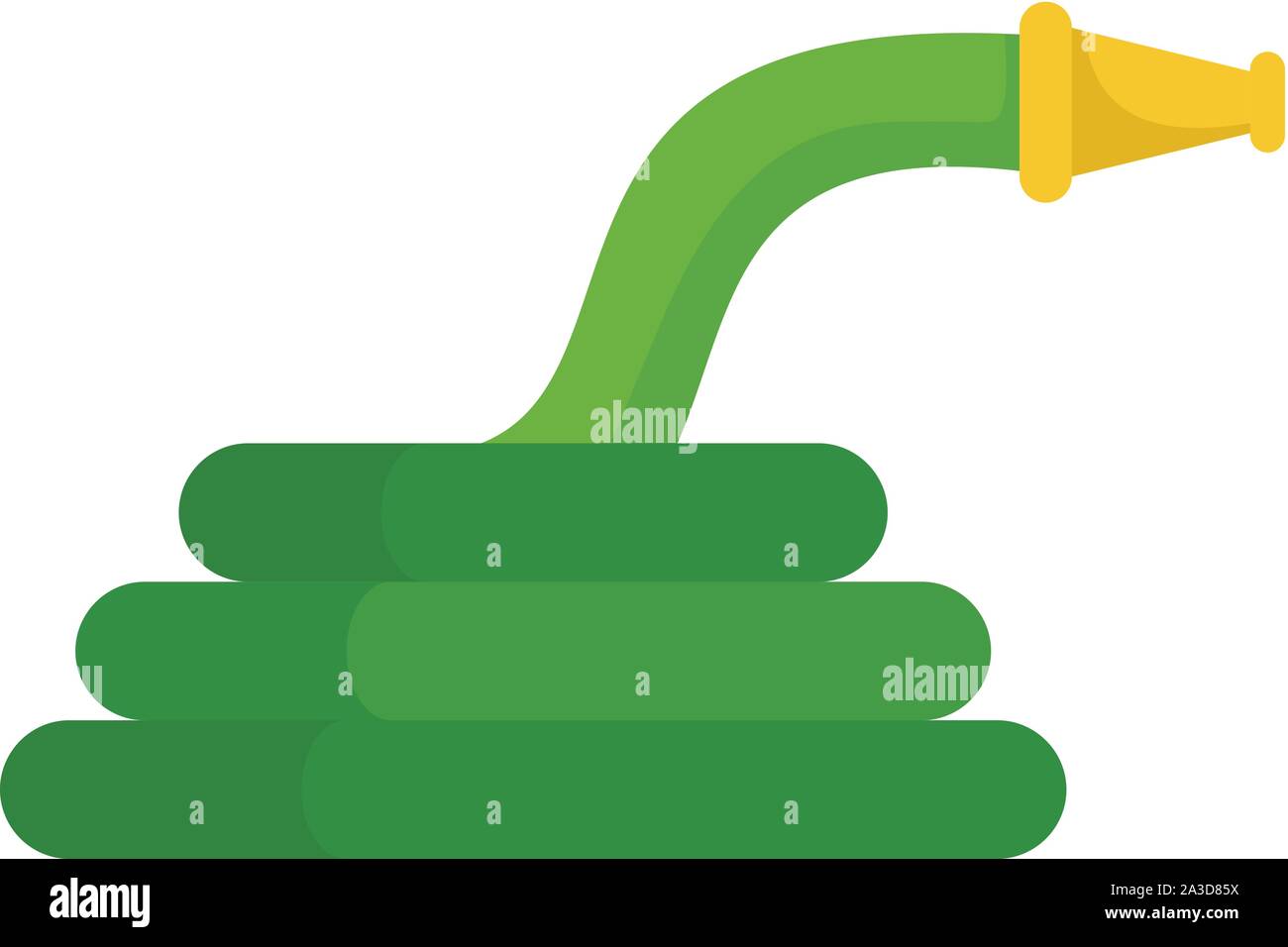 Garden hose icon. Flat illustration of garden hose vector icon for web ...