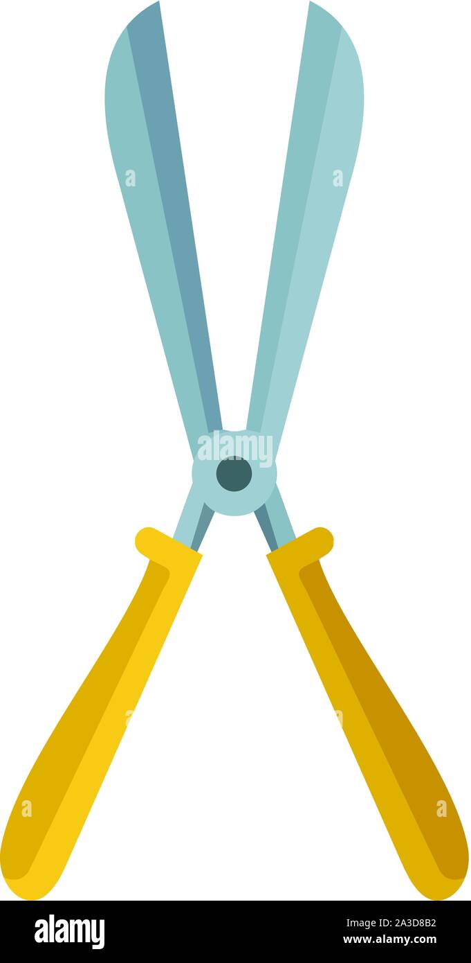 Scissors farm icon. Flat illustration of scissors farm vector icon for web design Stock Vector