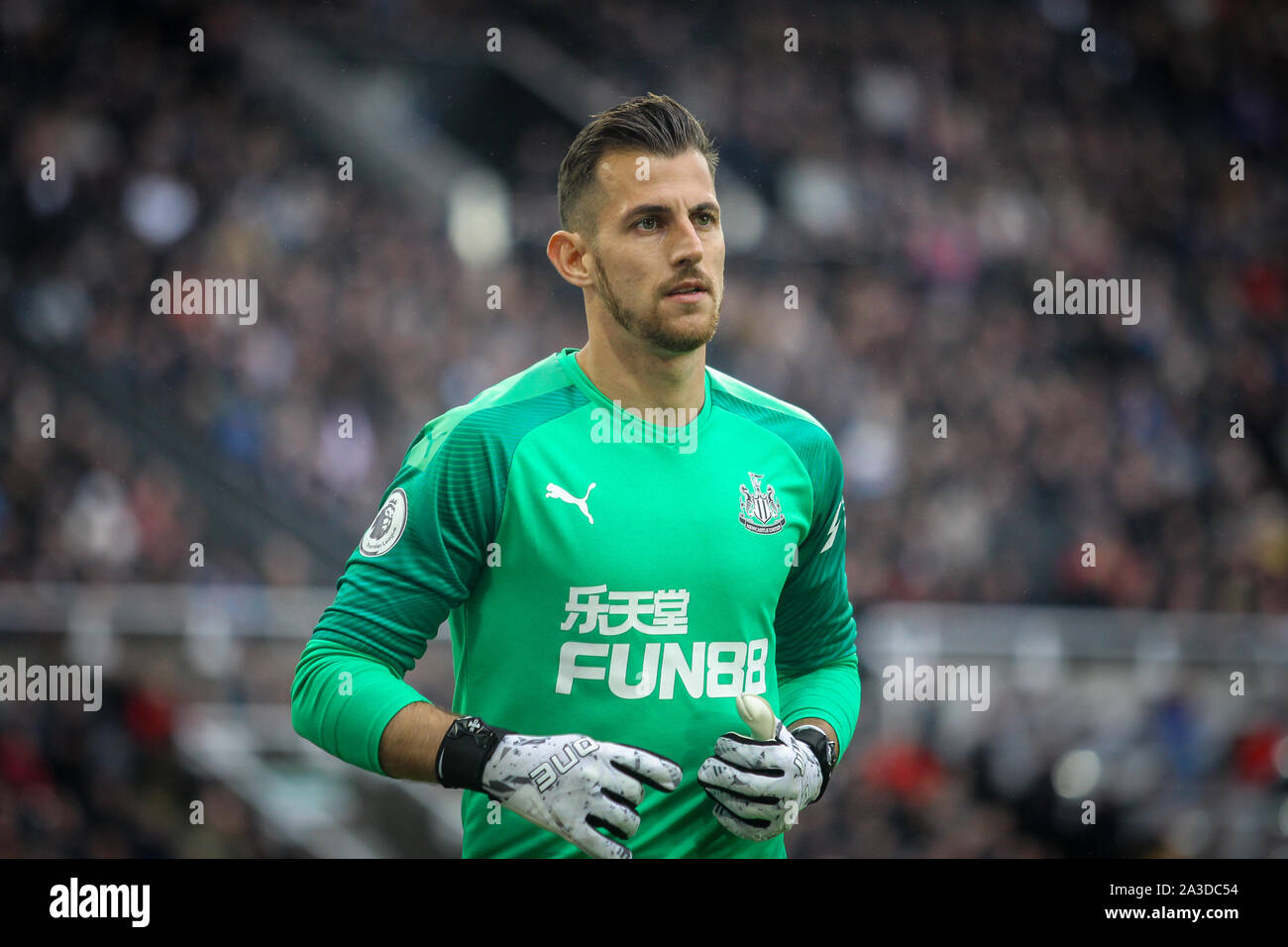 Newcastle, UK. 06th Oct, 2019. Goalkeeper Martin Dubravka of Newcastle United during the Premier League match between Newcastle United and Manchester United at St. James's Park, Newcastle, England on 6 October 2019. Photo by J GILL/PRiME Media Images. Credit: PRiME Media Images/Alamy Live News Stock Photo