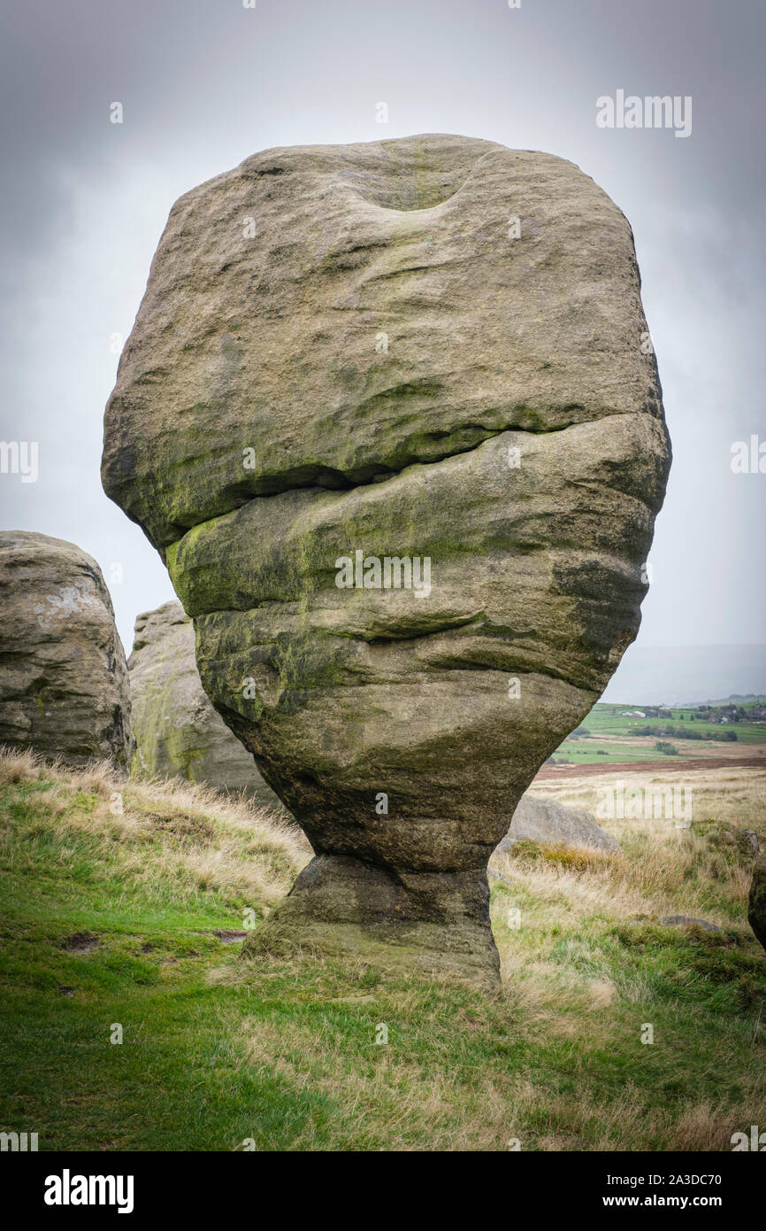 Bridestone Rocks The Bridestones, Gritstone rock formations near Todmorden, West ...