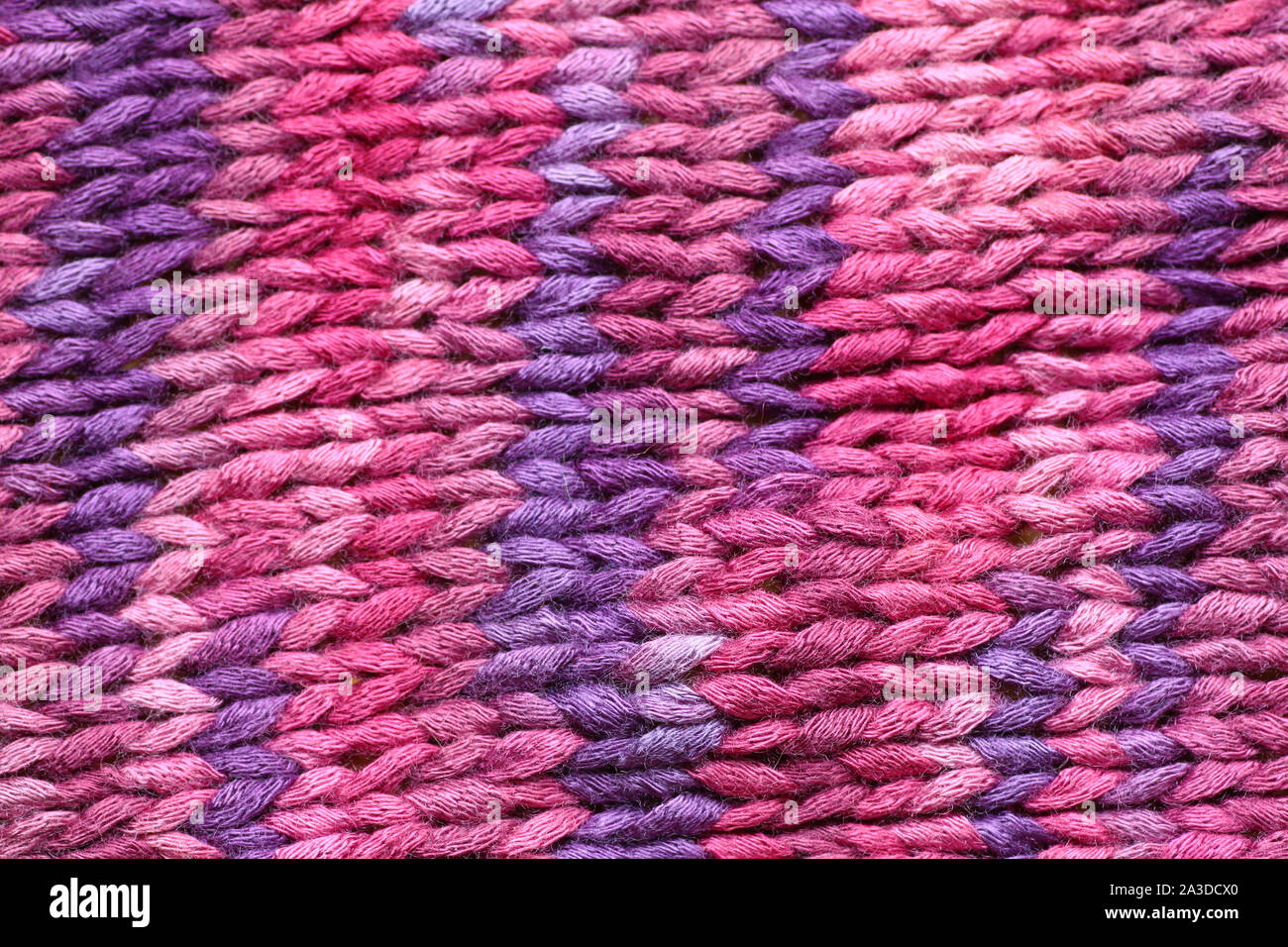 Knitwear. Pink with purple. Stock Photo