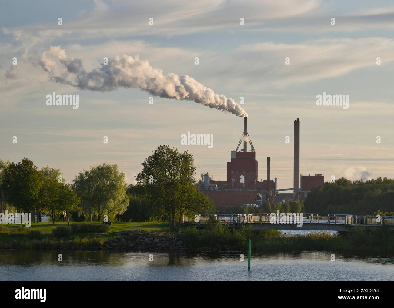 Stora Enso paper factory, Oulu, Finland Stock Photo Alamy