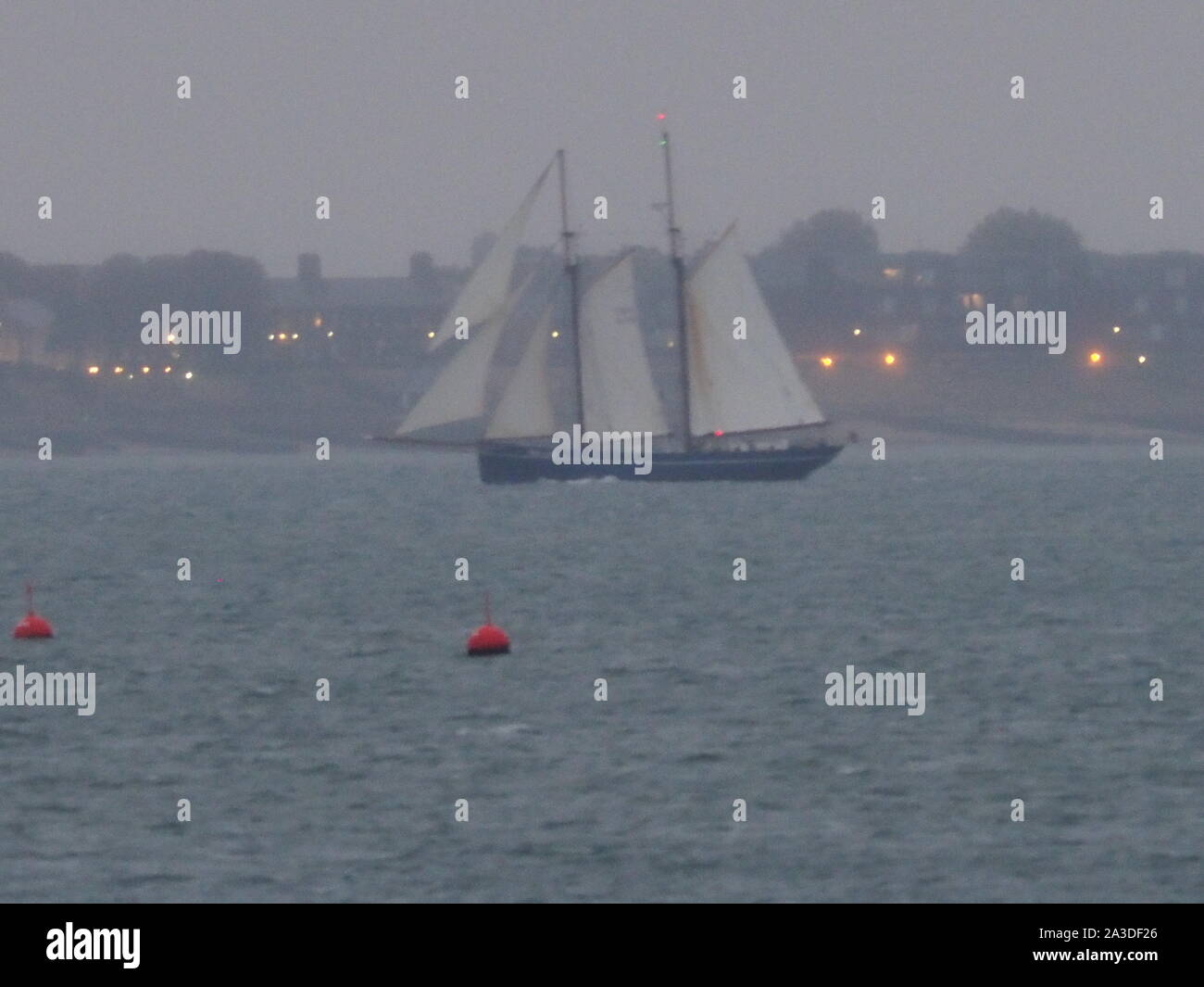 Sheerness, Kent, UK. 7th October, 2019. Historic sailing ship De