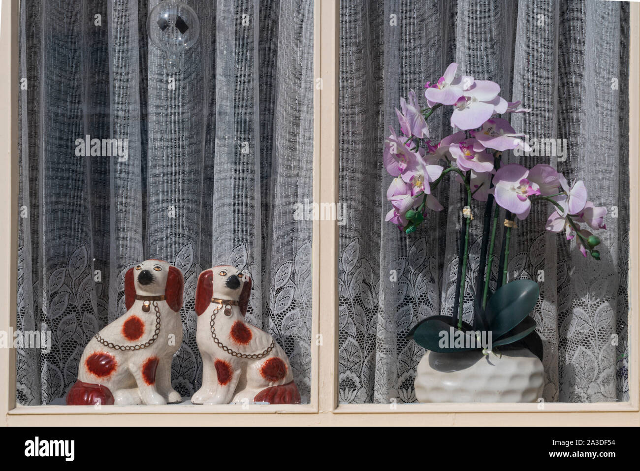 A decorative window display in Warnemunde, Rostock, Germany, Europe ...