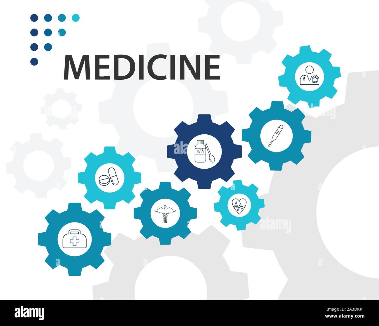 Medicine Infographics vector design. Timeline concept include medical ...
