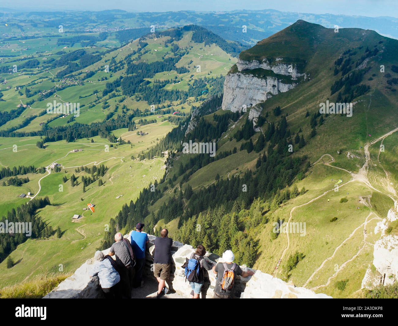Kamor aus der Sicht vom hohen Kasten im Alpstein in Appenzell Innerhoden Stock Photo
