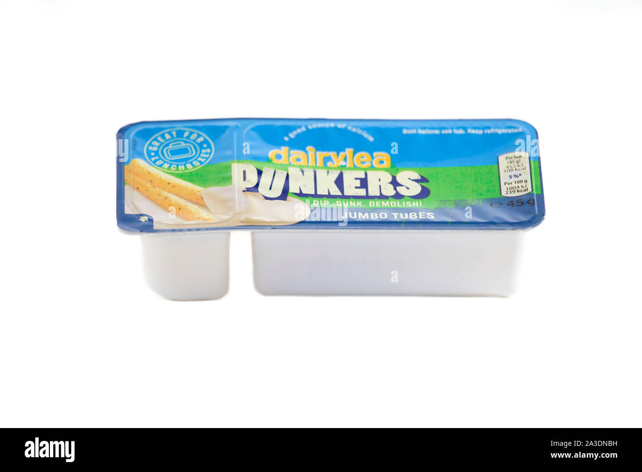 Dairylea Dunkers on isolated white background Stock Photo