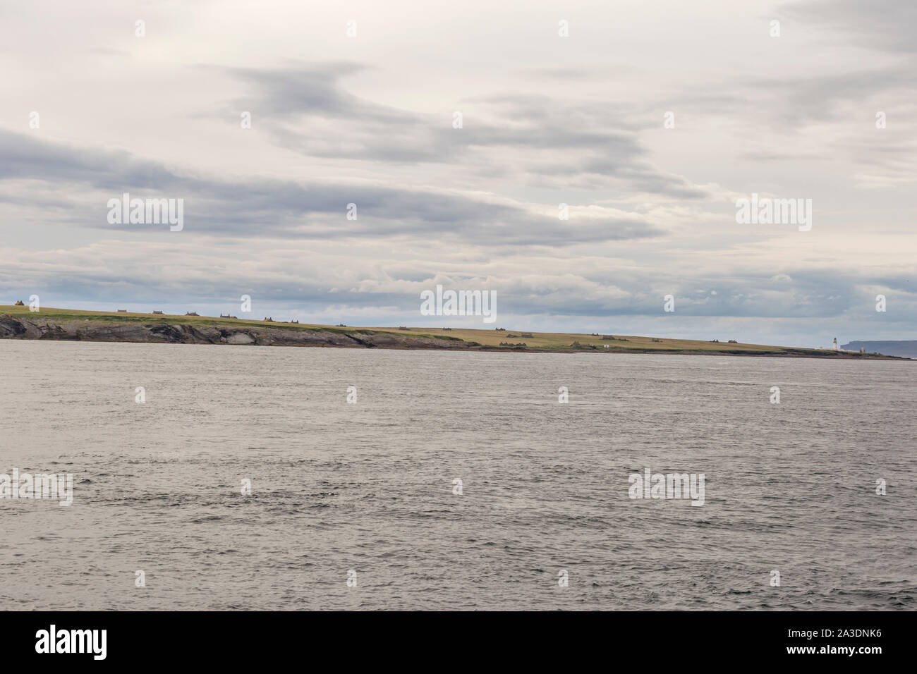 Orkney Islands coastline during a summer day, Scotland. Stock Photo