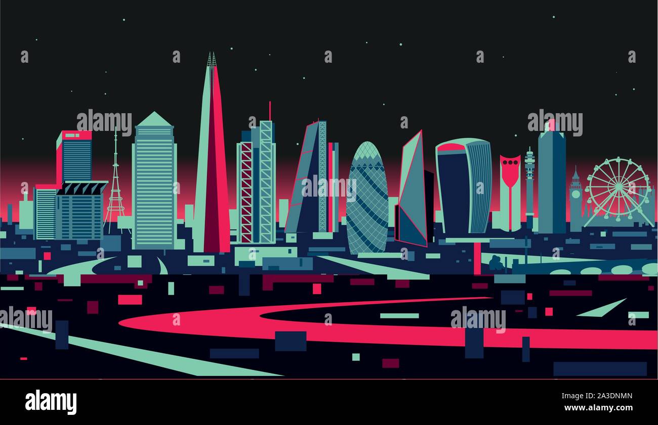 London Town urban skyline Stock Vector Image & Art - Alamy
