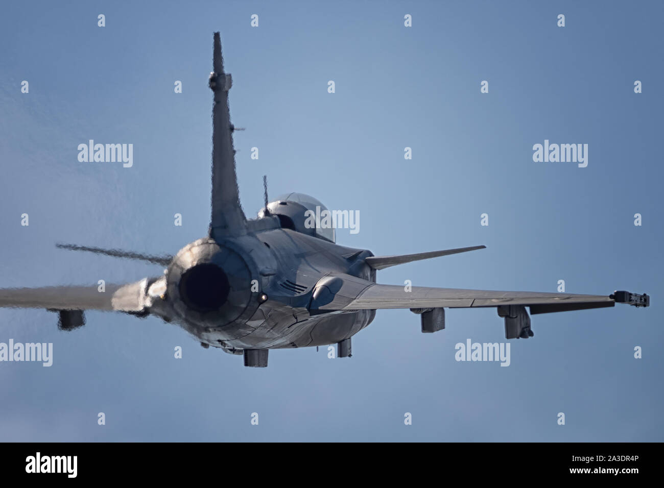 Saab JAS 39 Gripen displatyed at airshows in 2019 Stock Photo