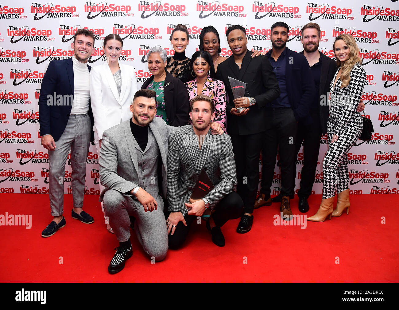 The Hollyoaks cast attending the Inside Soap Awards 2019 held at Sway ...
