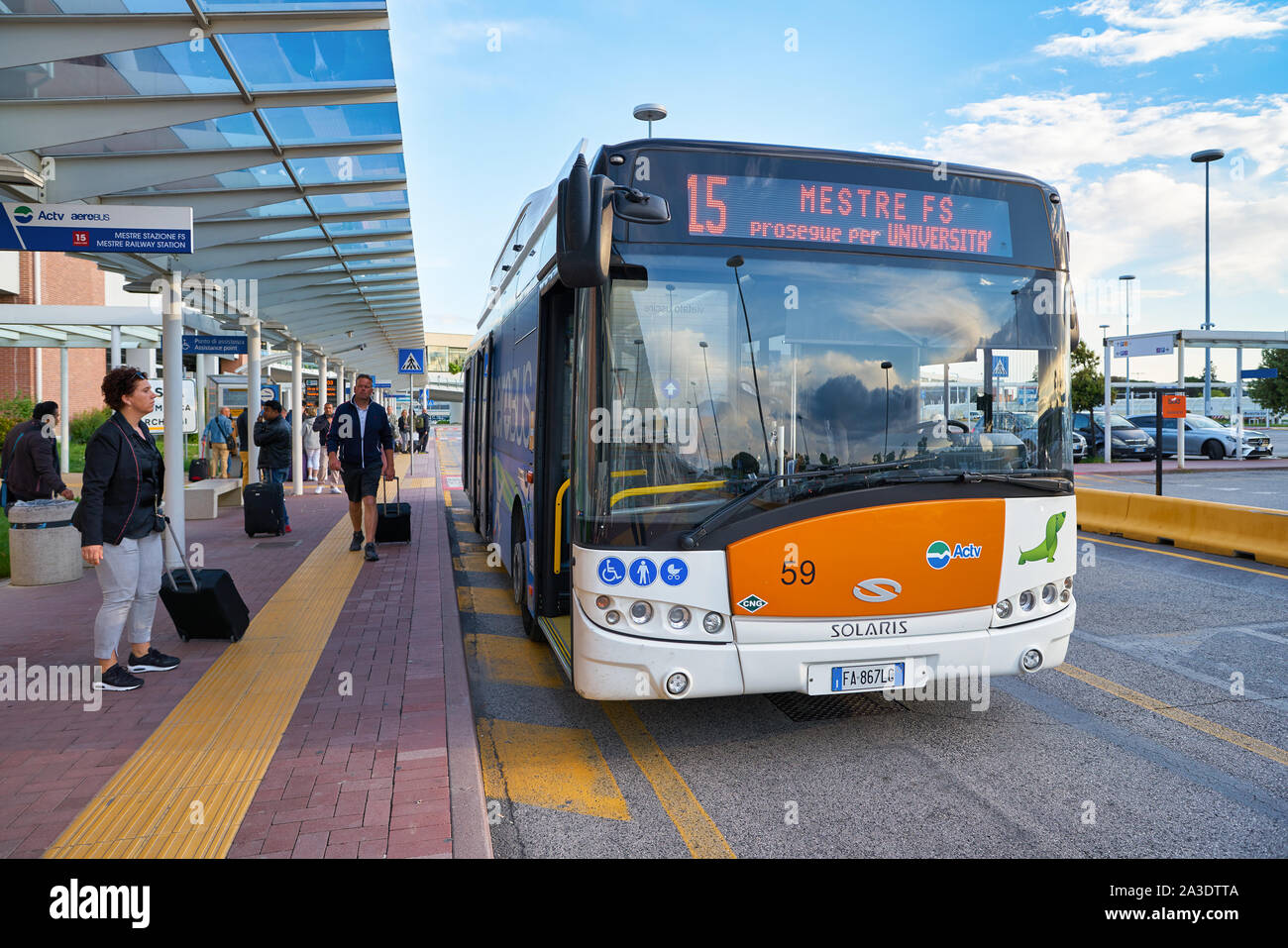 VENICE, ITALY - CIRCA MAY, 2019: bus at Venice Marco Polo Airport Stock  Photo - Alamy