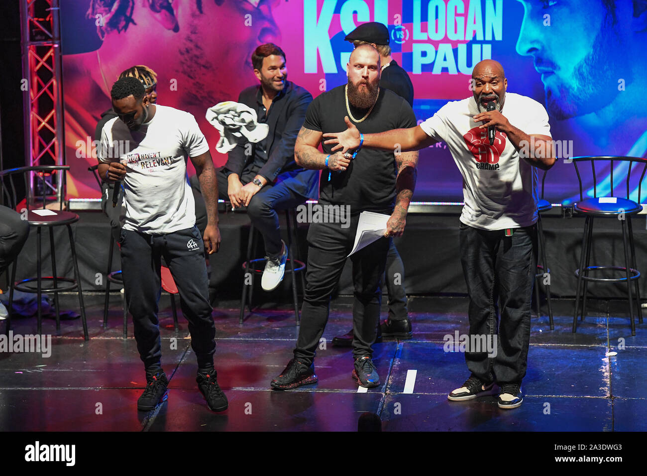 Logan pauls trainer shannon briggs hires stock photography and images