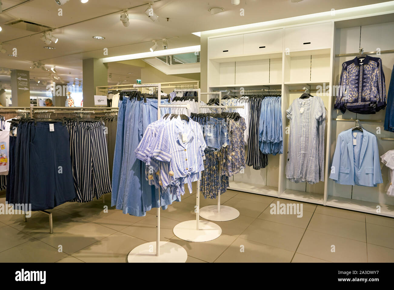 VENICE, ITALY - CIRCA MAY, 2019: interior shot of H&M at "Coin" department  store Stock Photo - Alamy
