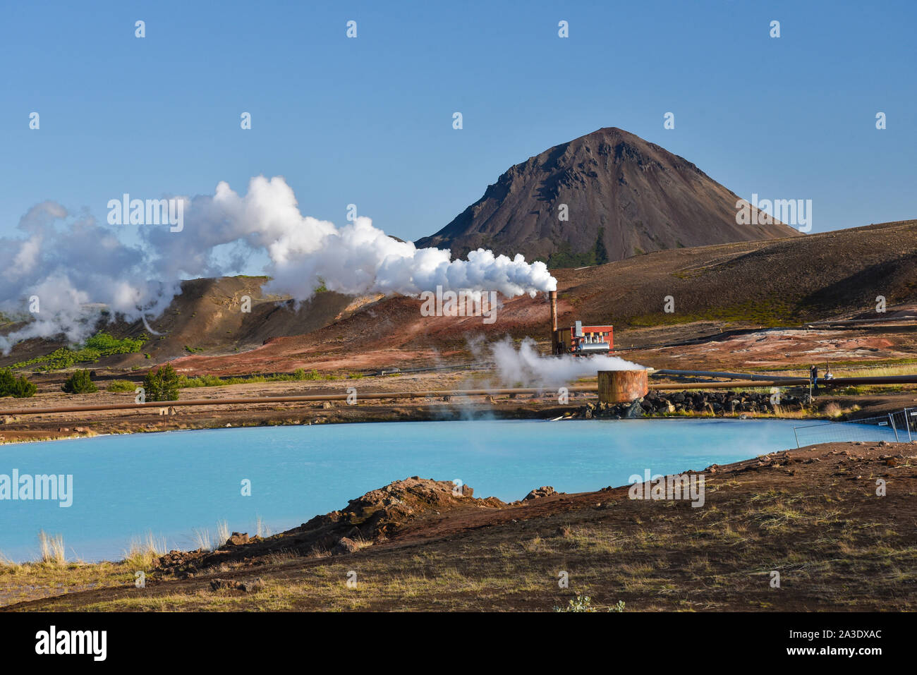 Geothermal area near Myvatn Lake, Iceland Stock Photo Alamy