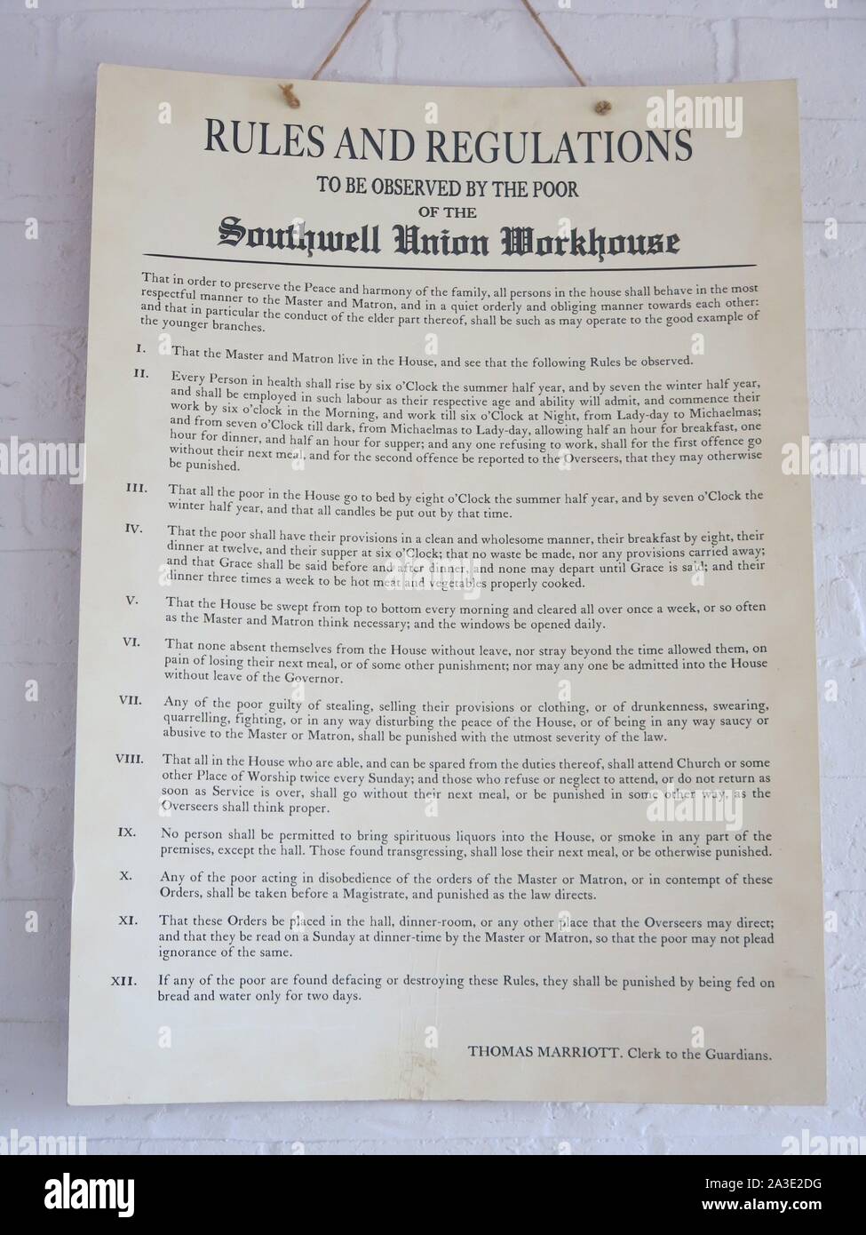 House rules list hires stock photography and images Alamy