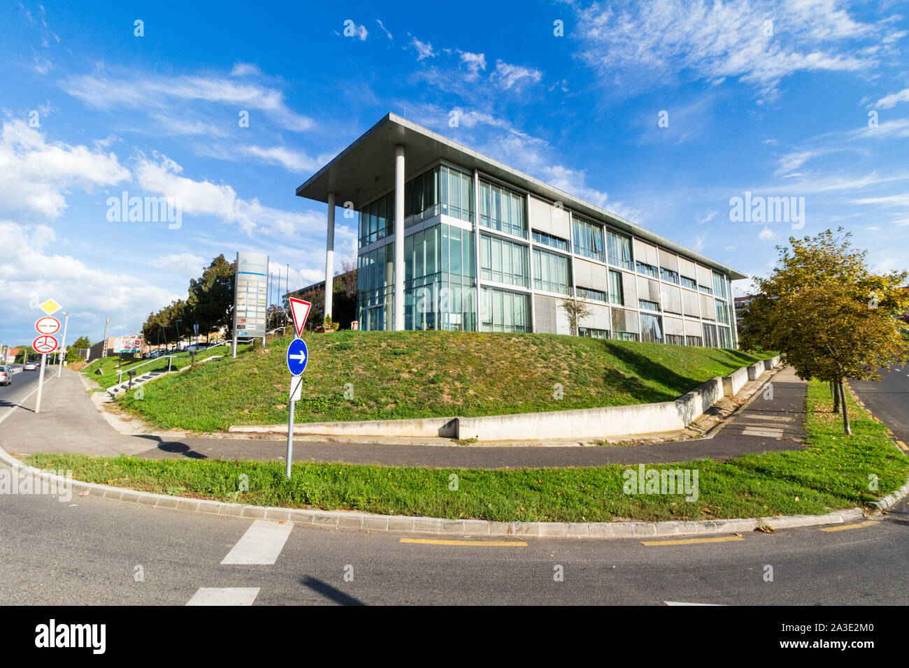 Soproni Innovációs Központ (Sopron Innovation Centre), Inkubátorház, office building, Sopron, Hungary Stock Photo