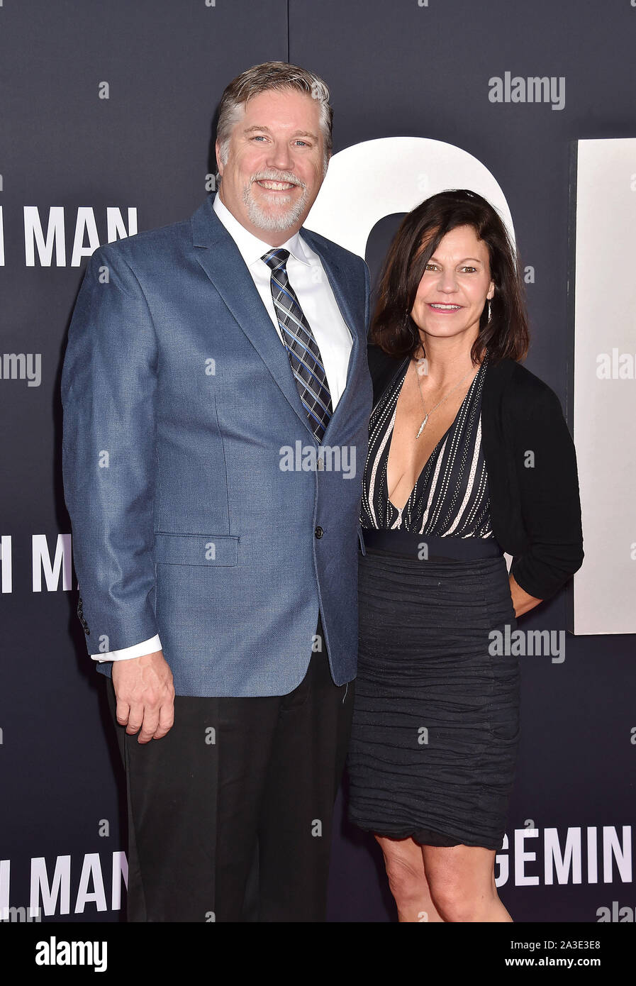 HOLLYWOOD, CA - OCTOBER 06:  Bill Westenhofer and Linda Westenhofer attend Paramount Pictures' Premiere Of 'Gemini Man' at TCL Chinese Theatre on October 06, 2019 in Hollywood, California. Stock Photo