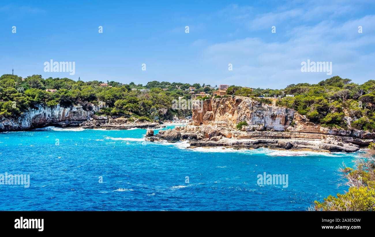 Houses On Cliffs Around Beautiful Beach Cala Llombards In Mallorca houses-on-cliffs-around-beautiful-beach-cala-llombards-in-mallorca