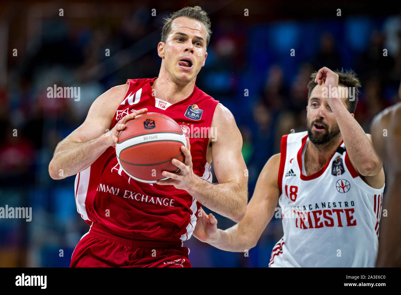 Michael Roll (AX Armani Exchange Olimpia Milano) during Legabasket Serie A basketball match AX Armani Exchange Olimpia Milano vs Pallacanestro Trieste Stock Photo