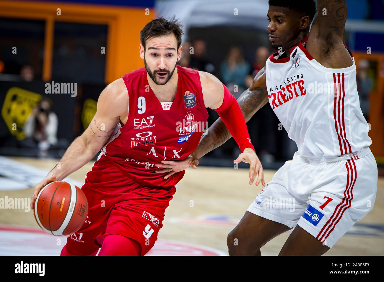 Riccardo Moraschini (AX Armani Exchange Olimpia Milano) during Legabasket  Serie A basketball match AX Armani Exchange Olimpia Milano vs Pallacanestro  Stock Photo - Alamy