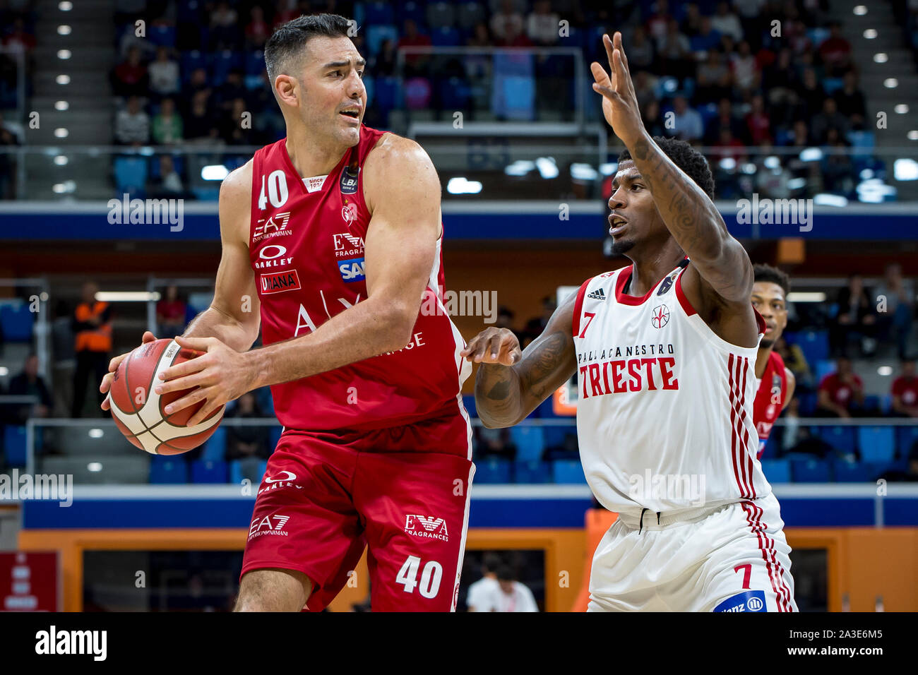 Luis Scola (AX Armani Exchange Olimpia Milano) during Legabasket Serie A  basketball match AX Armani Exchange Olimpia Milano vs Pallacanestro Trieste  i Stock Photo - Alamy