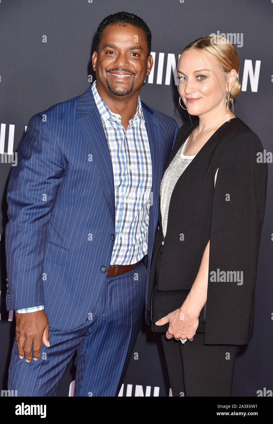 HOLLYWOOD, CA - OCTOBER 06: Alfonso Ribeiro and Angela Unkrich attend