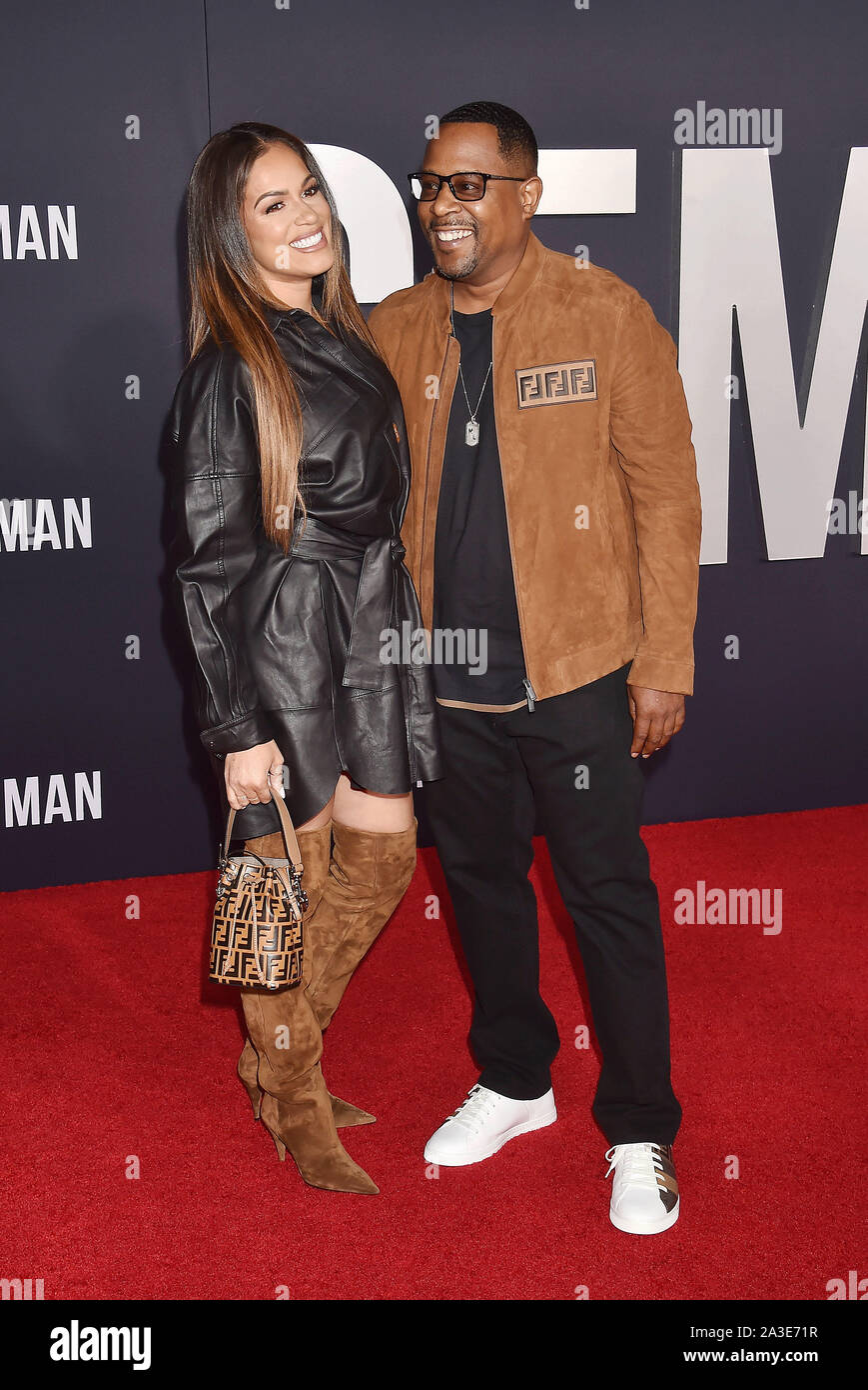 HOLLYWOOD, CA - OCTOBER 06: Roberta Moradfar and Martin Lawrence attend Paramount Pictures' Premiere Of 'Gemini Man' at TCL Chinese Theatre on October 06, 2019 in Hollywood, California. Stock Photo
