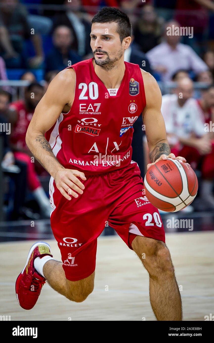 Andrea Cinciarini (AX Armani Exchange Olimpia Milano) during Legabasket  Serie A basketball match AX Armani Exchange Olimpia Milano vs Pallacanestro  Tr Stock Photo - Alamy