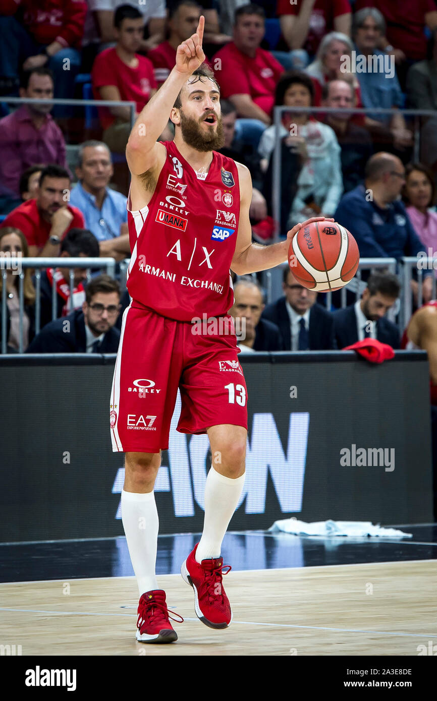 Sergio Rodriguez (AX Armani Exchange Olimpia Milano) during Legabasket  Serie A basketball match AX Armani Exchange Olimpia Milano vs Pallacanestro  Tri Stock Photo - Alamy